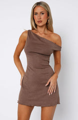 Nights Away Mini Dress Chocolate