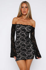 Run This Town Lace Mini Dress Black
