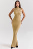 Gold Metallic Maxi Dress