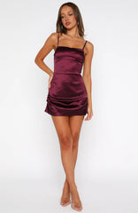 Effortless Elegance Mini Dress Plum