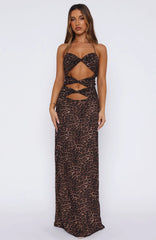 Baby Of Mine Halter Maxi Dress Exotic Spot