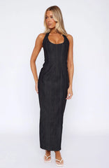 In My Heart Maxi Dress Dark Indigo