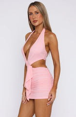Vivid Nights Mini Dress Baby Pink