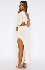 Dusk To Dawn Knit Maxi Dress Cream