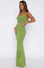 Deep Love Knit Maxi Dress Clover