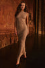 Gold Metallic Maxi Dress