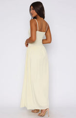 Too Many Questions Maxi Dress Lemon