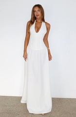 Say You Love Maxi Dress White