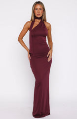 Sugar High Maxi Dress Burgundy