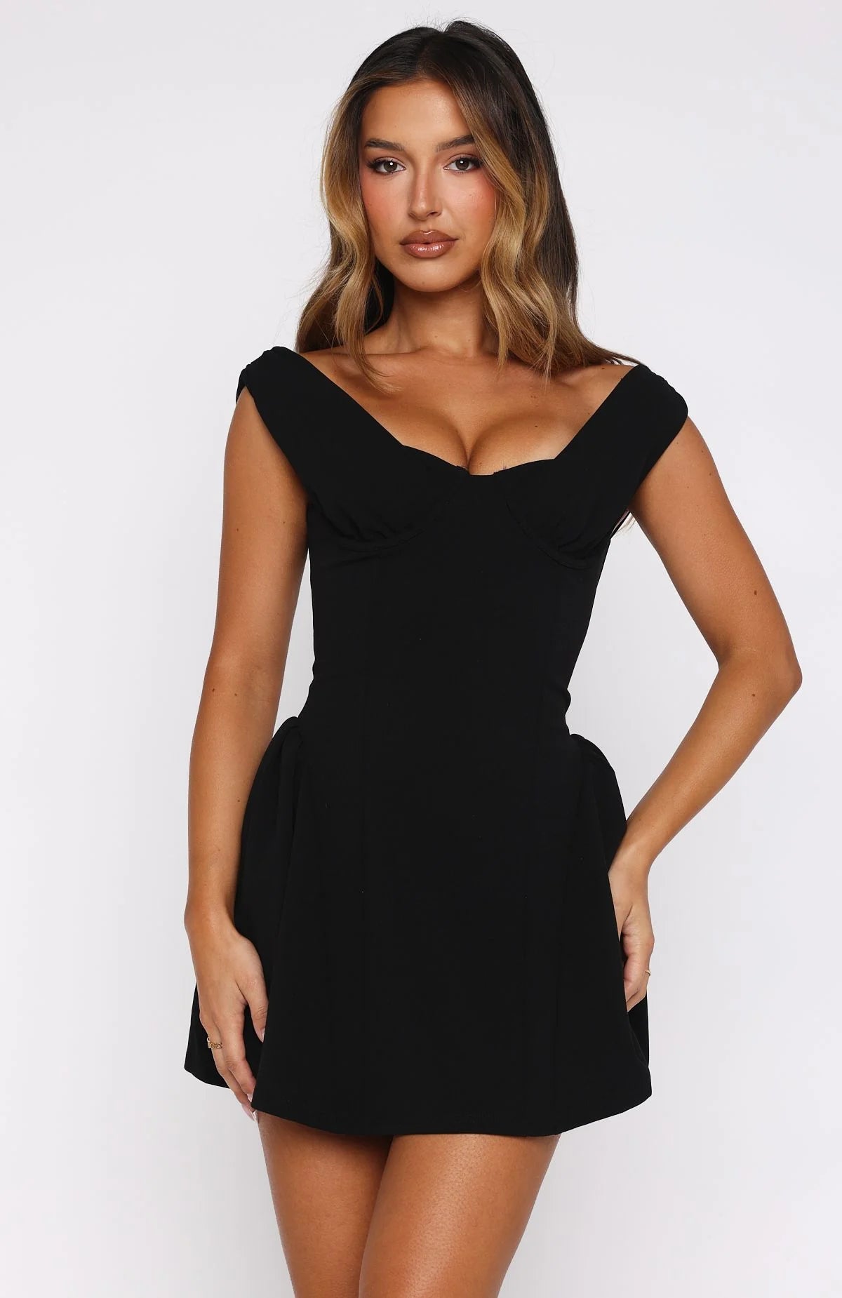 Pretty Problems Mini Dress Black